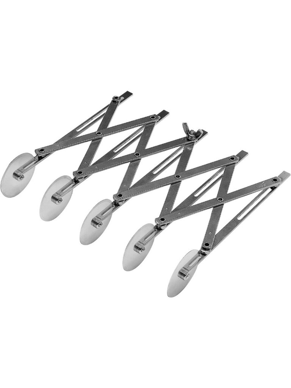 Stainless Steel 5-Wheel Pastry Cutter, 2 1/8 Inch Dough Tool for Baking